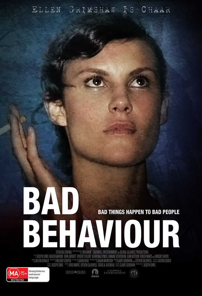 Ellen Grimshaw as Chaar in Joseph Sim's Bad Behaviour Ellen Grimshaw as Chaar in Joseph Sim's Bad Behaviour