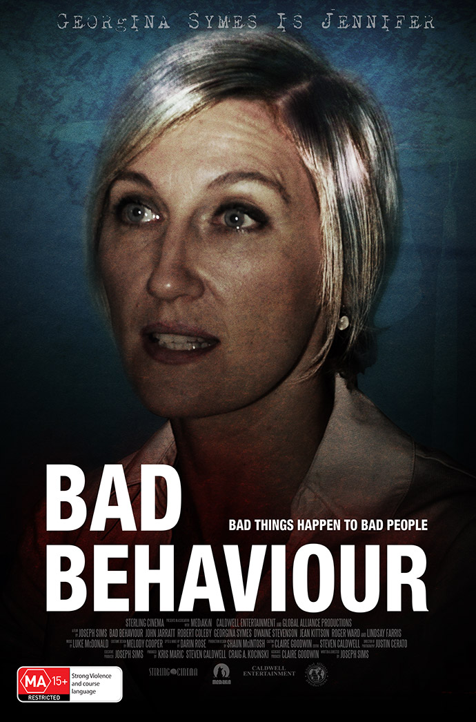 Georgina Symes as Jennifer Brown in Joseph Sim's Bad Behaviour Georgina Symes as Jennifer Brown in Joseph Sim's Bad Behaviour