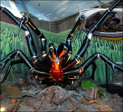 Animatronic funnelweb spider Animatronic funnelweb spider