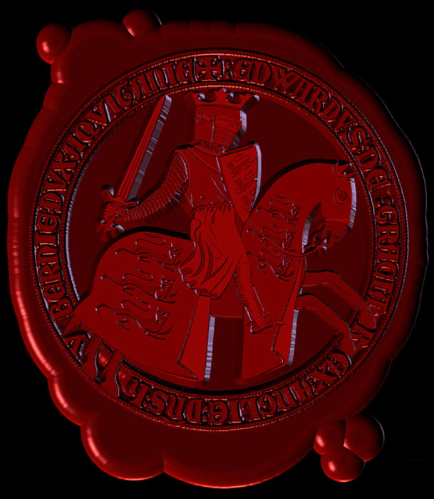 a interpretation of seal of King Edward 1 of England a interpretation of seal of King Edward 1 of England