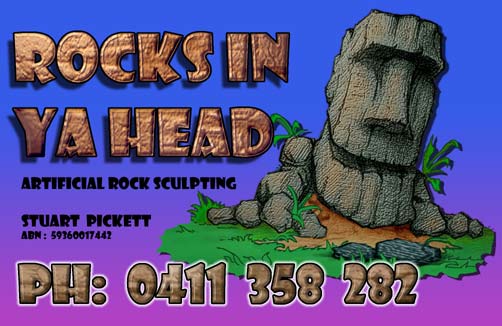 Rock s in ya head Business Card