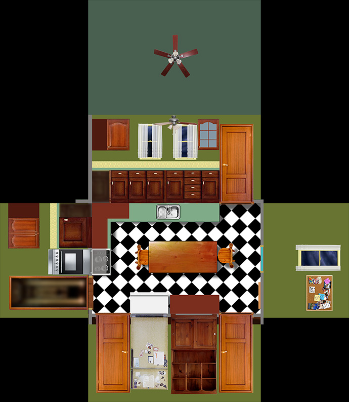 All walls of the Film Set and key elements therein are featured as flat surfaces...ergo the Foldy Box Title. All walls of the Film Set and key elements are featured as flat surfaces...ergo the Foldy Box Title.