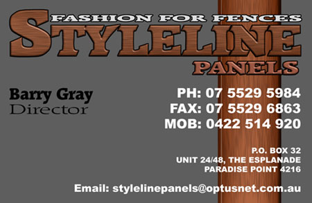 Styleline Panels Business card design Styleline Panels Business card design